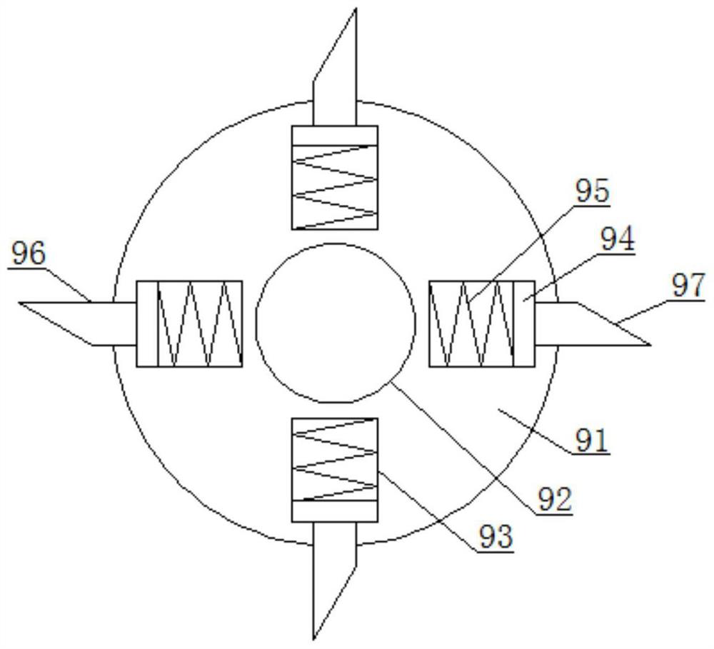 Raw material mixing and stirring device for snail mud production