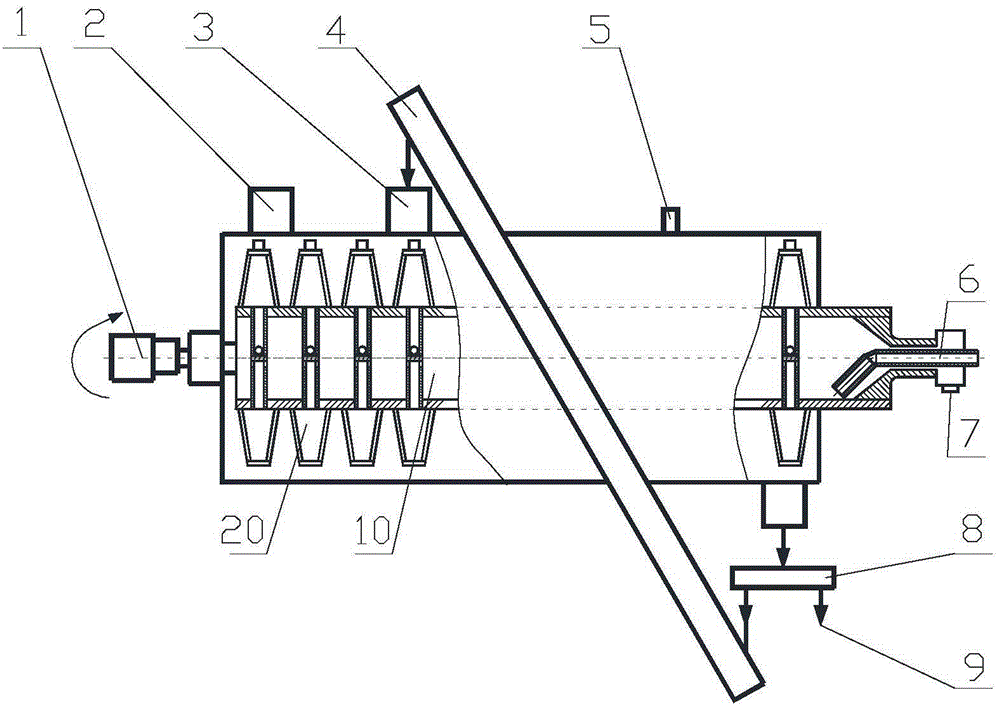 Steam rotating heat conduction sludge drying device