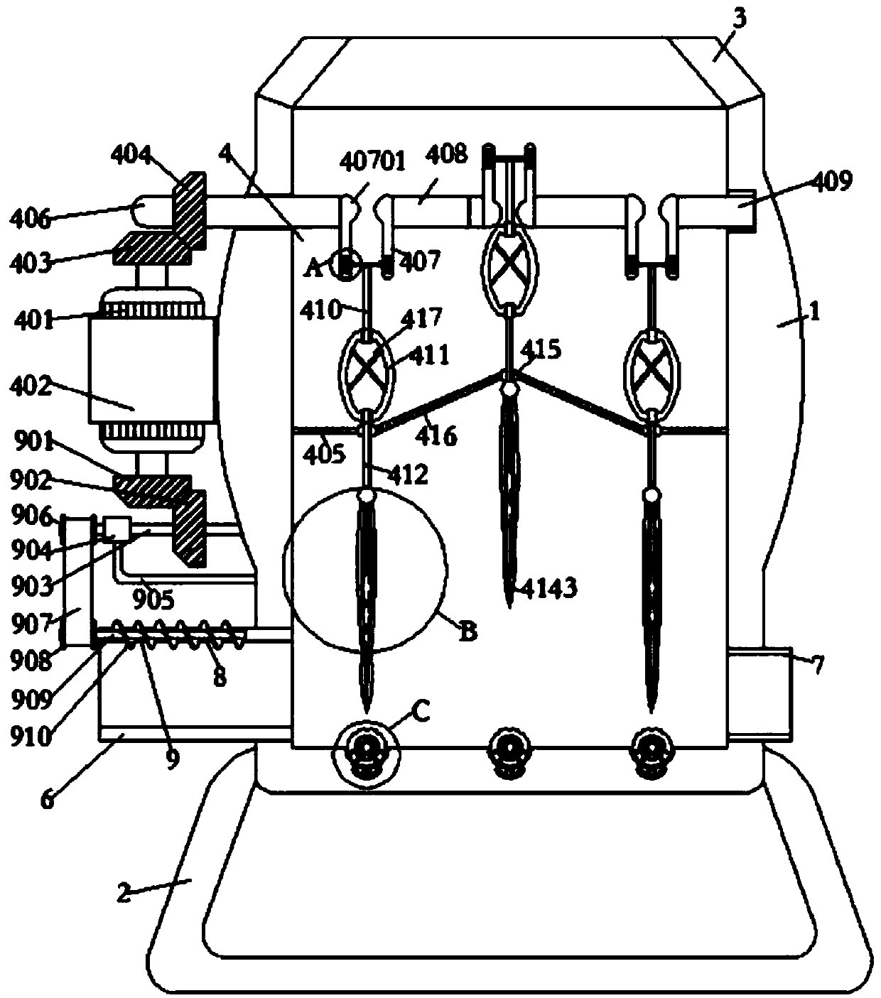 Beef steak cutting mechanism and use method thereof
