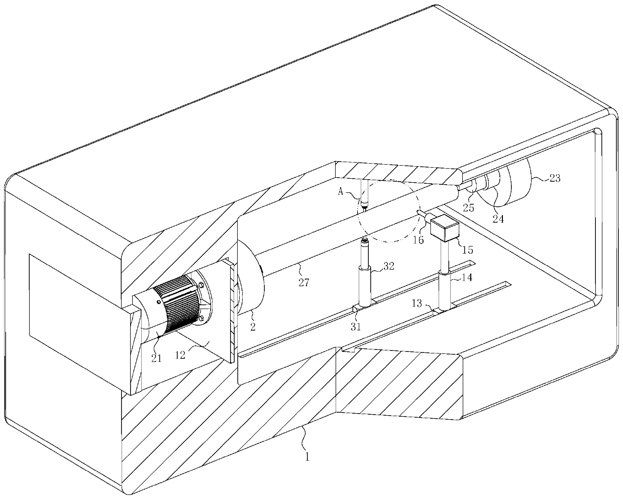 Three-dimensional cylindrical carving machine for portal column