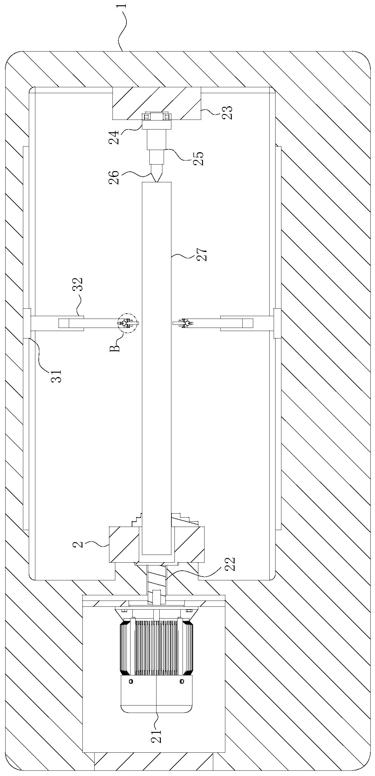 Three-dimensional cylindrical carving machine for portal column