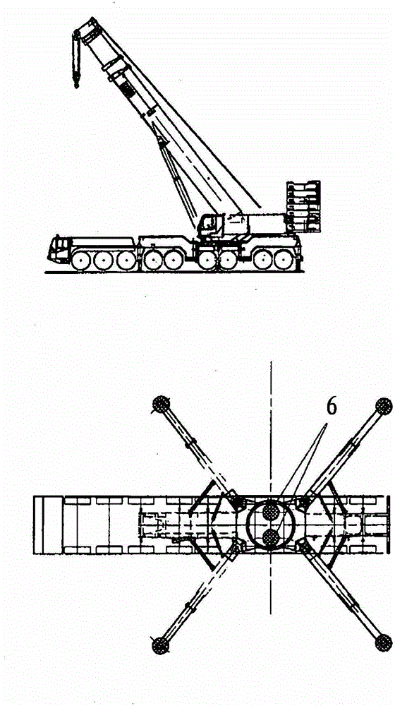 Movable working device, in particular mobile crane