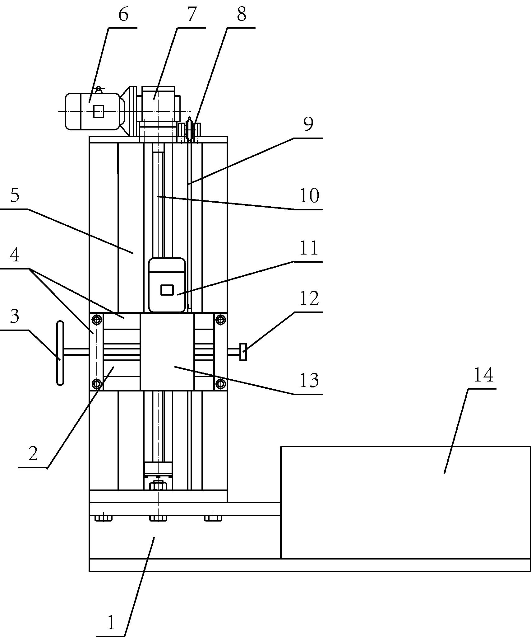 Machining device of graphite heater