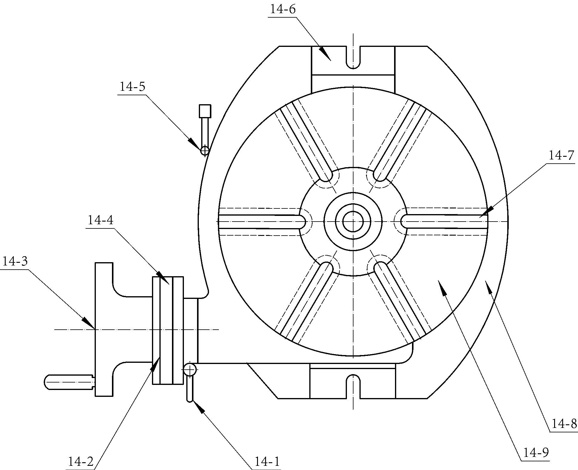 Machining device of graphite heater