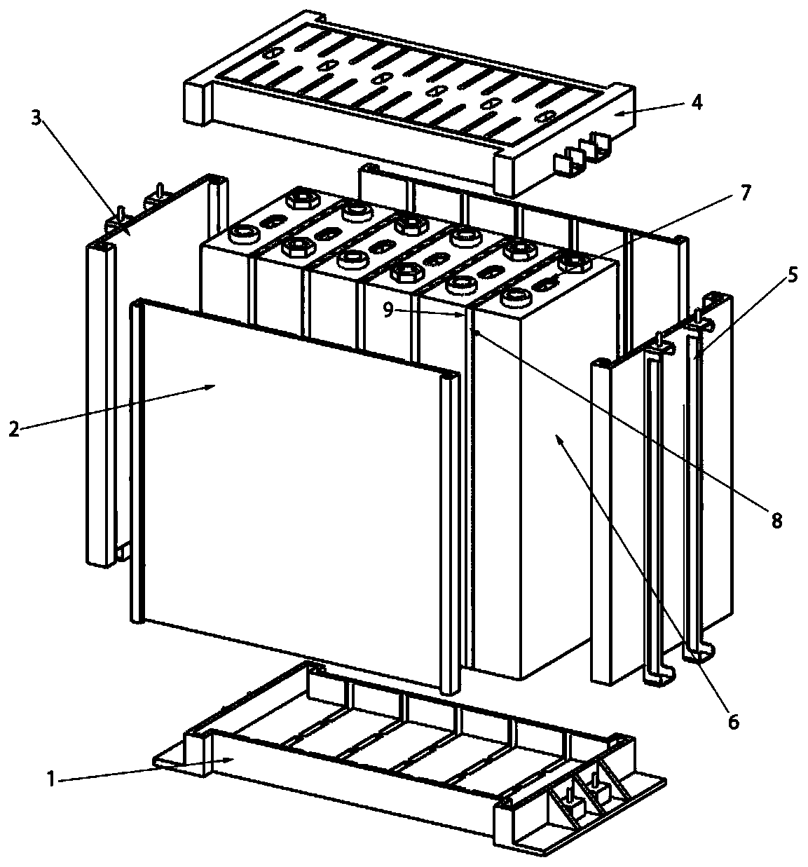 Thermal safety control battery module structure