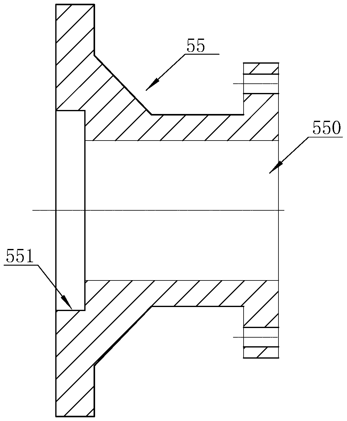 Dynamic intake gas-liquid conveying device