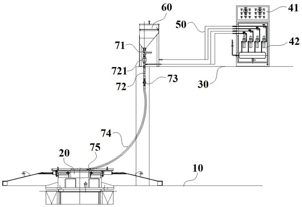 An automatic adding device for metallurgical exothermic agent for continuous casting final billet