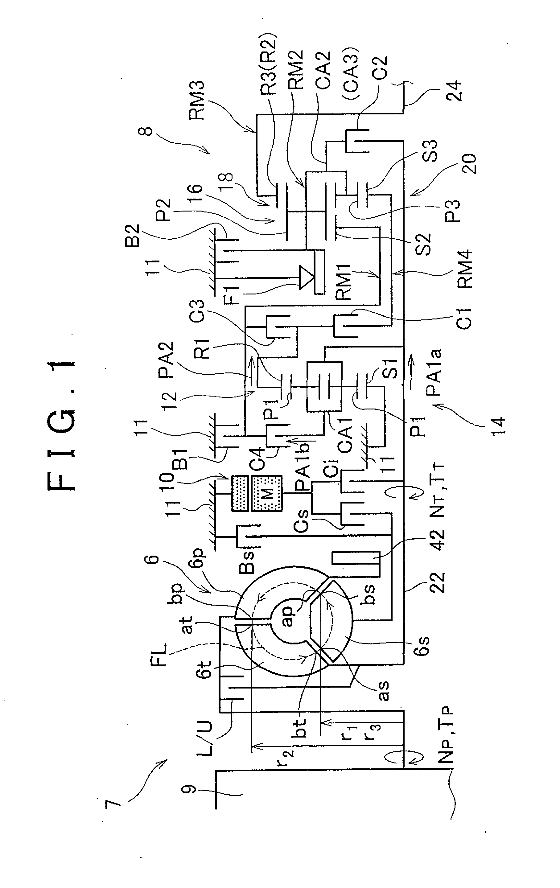 Control device for vehicular power transmitting system and corresponding method