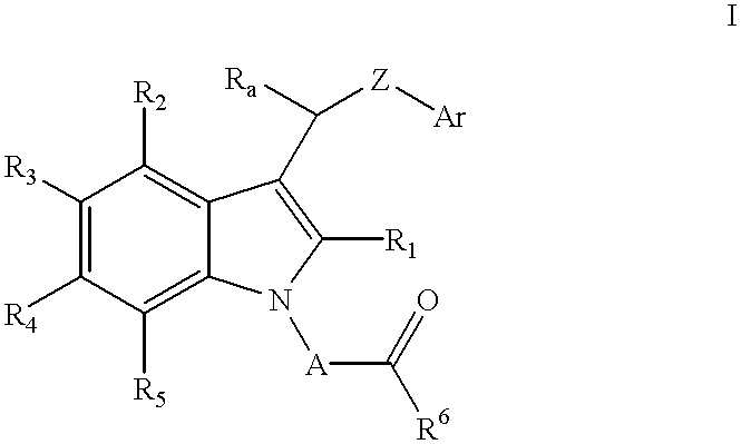 Substituted indolealkanoic acids