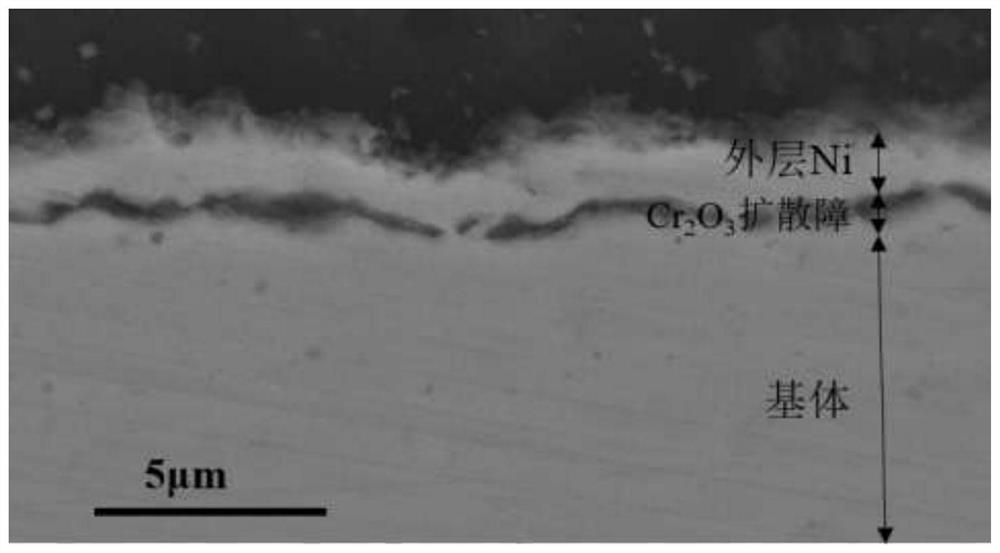 A preparation method for a composite coating for protection of Cr-containing stainless steel in molten fluoride salt