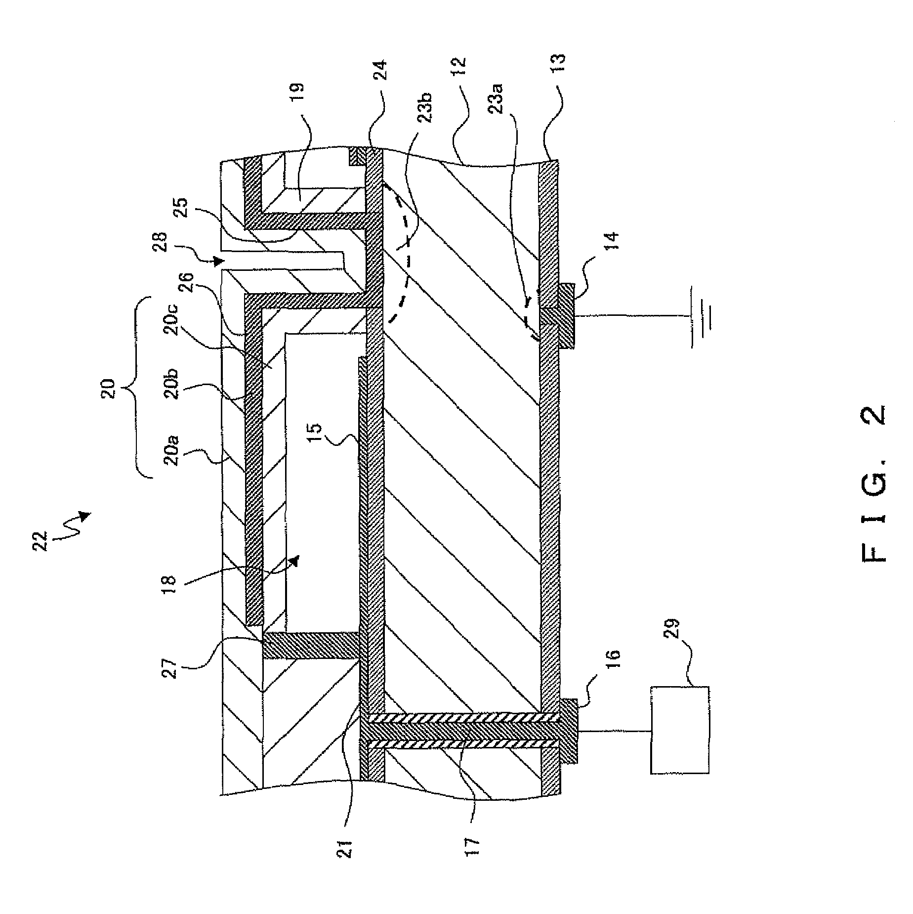 Capacitive micromachined ultrasonic transducer (cMUT) device and in-body-cavity diagnostic ultrasound system