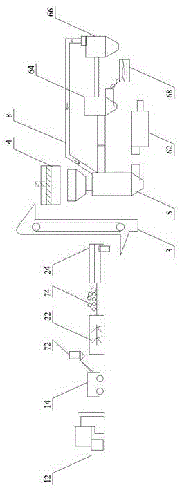 Low-value large solid waste treatment method and device