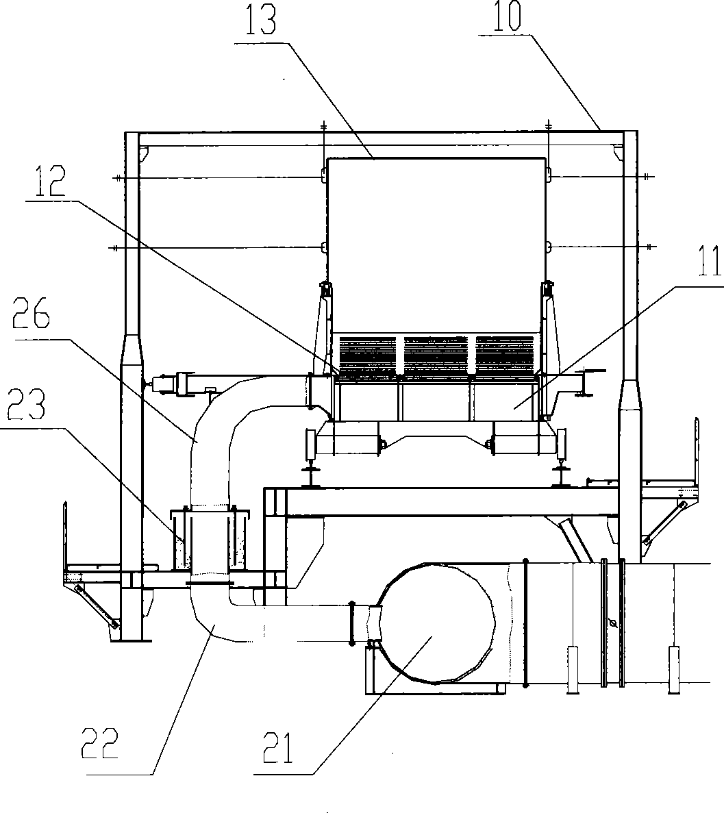 Air input system of ring cooling machine and ring air duct thereof