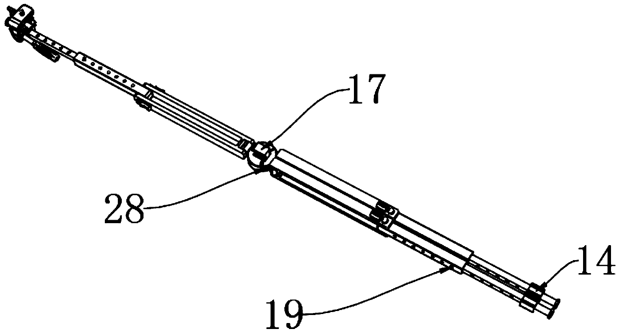 Carry-on clamping device for network new media recording