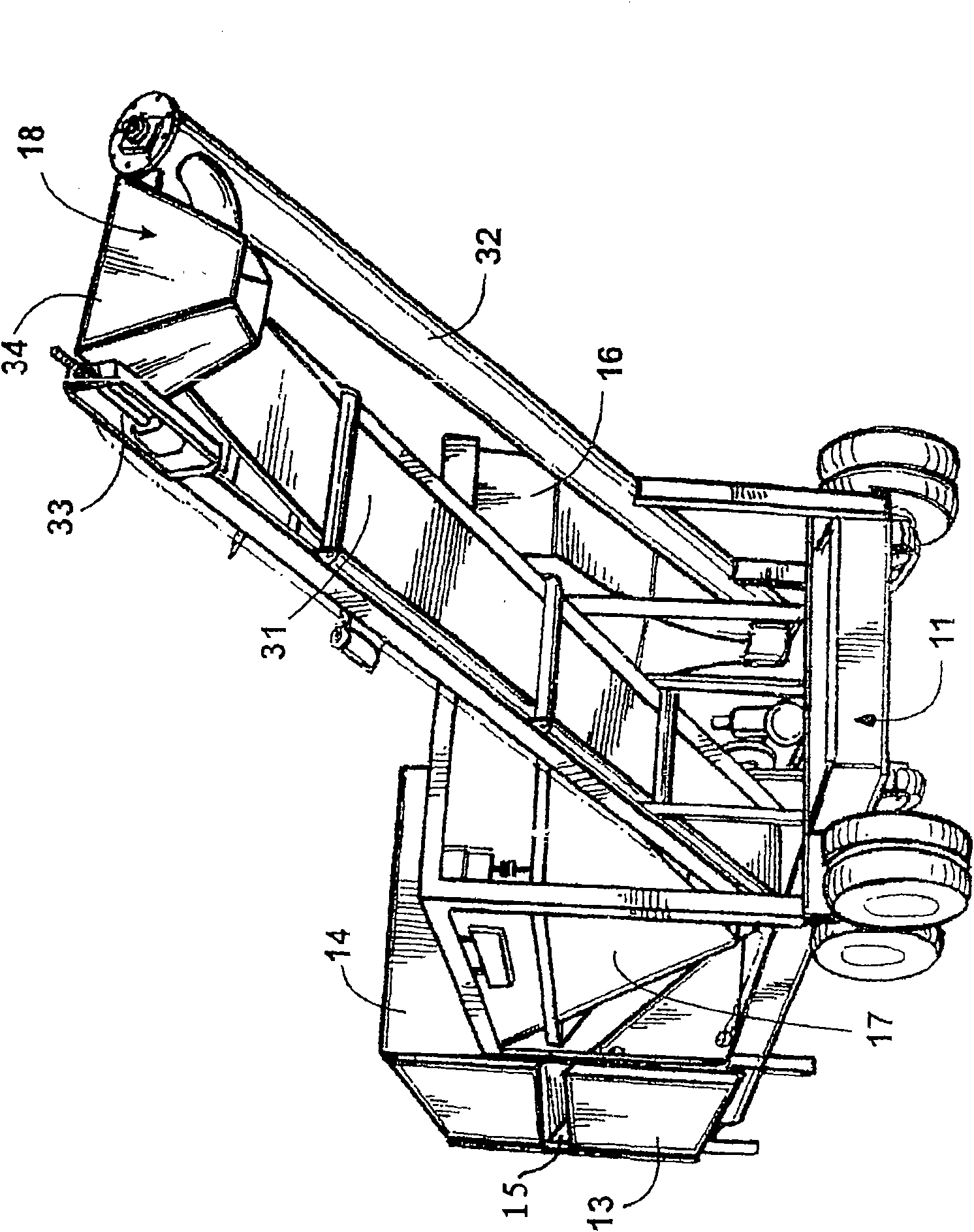 A mobile concrete batching plant