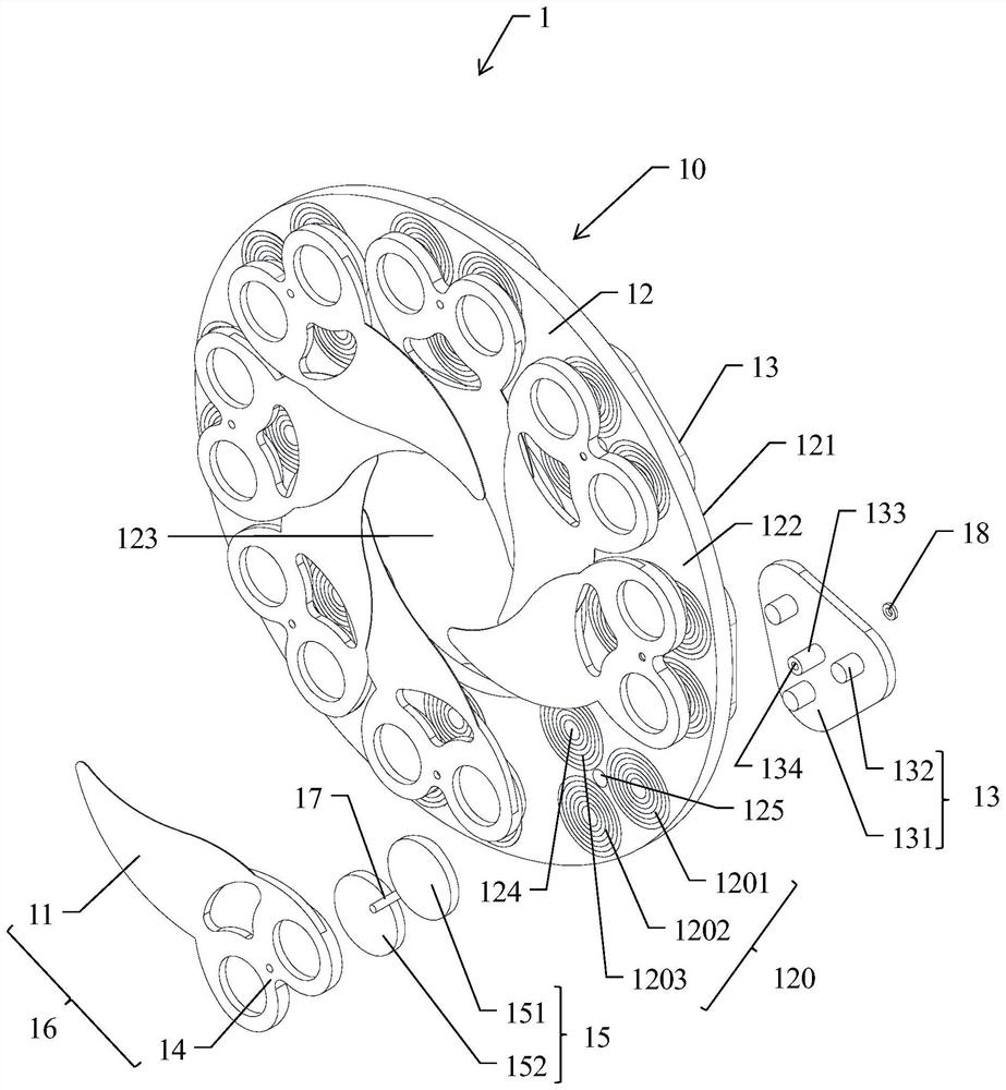 Motor, shutter device, and imaging device