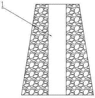 Preparation method for gas permeable brick with straight through type gas channels