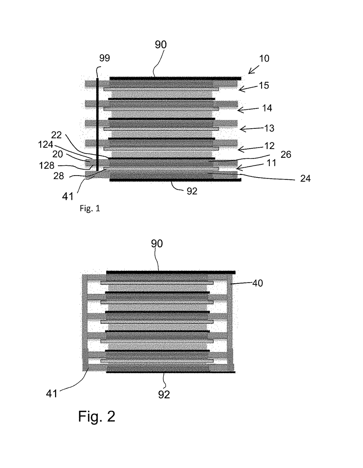 Electric vehicle battery cell with internal series connection stacking