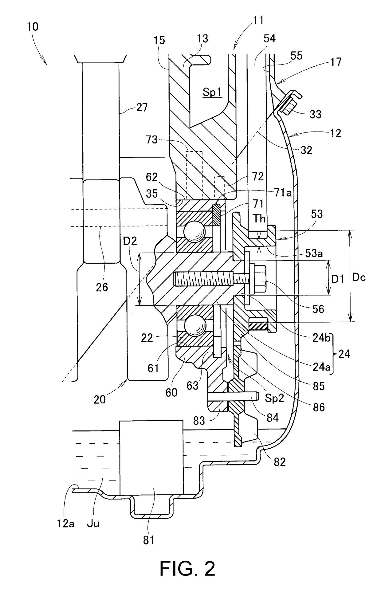 Overhead camshaft engine