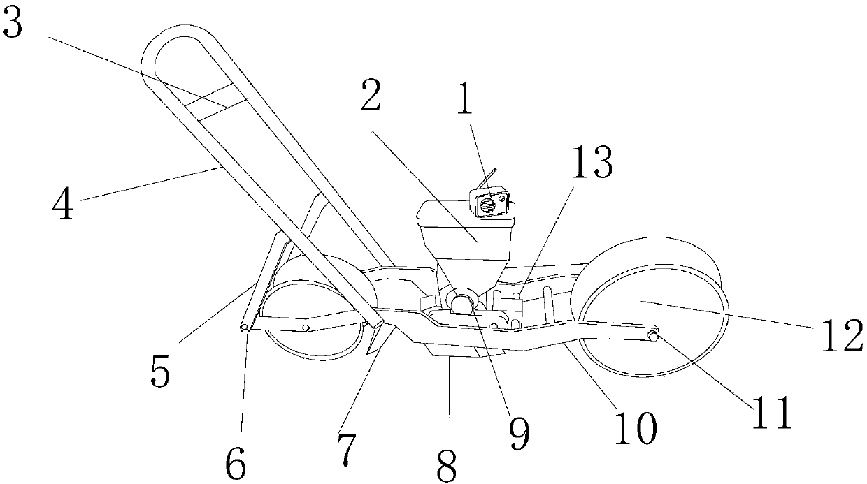 Multifunctional micro agricultural seeding equipment