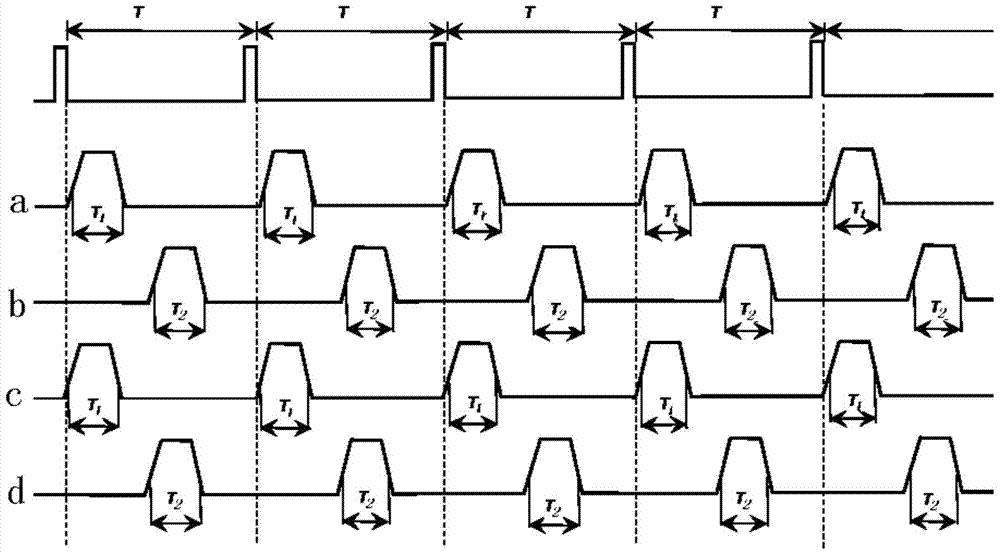 X-ray out-of-phase pulse dual-plane synchronous real-time imaging device and imaging method