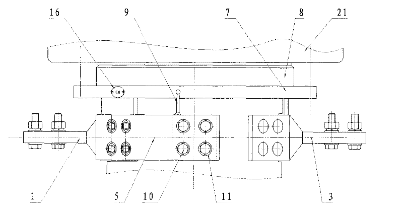 Method and device for connecting primary conductive terminal for current transformer
