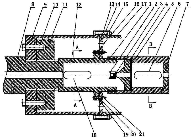 A device for separating projectile and projectile support