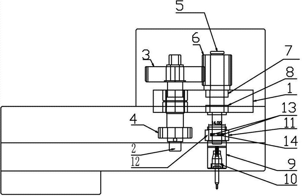 In-die tapping machine with excessive torque failure device