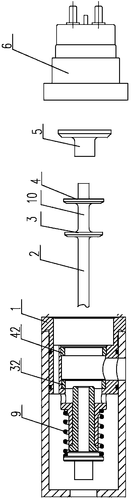 Integral double-valve gas injection valve and assembly method thereof