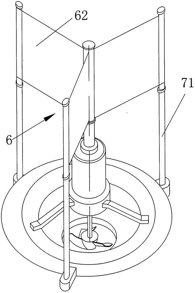 Wind power wave making aerator