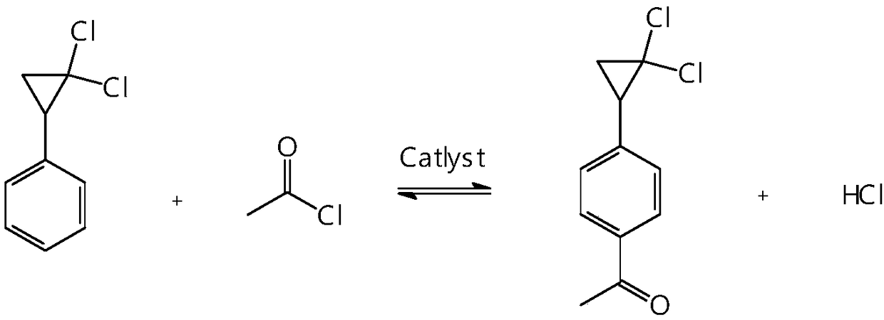 Synthetic method of 4-(2,2-dichloro cyclopropyl)phenol acetate