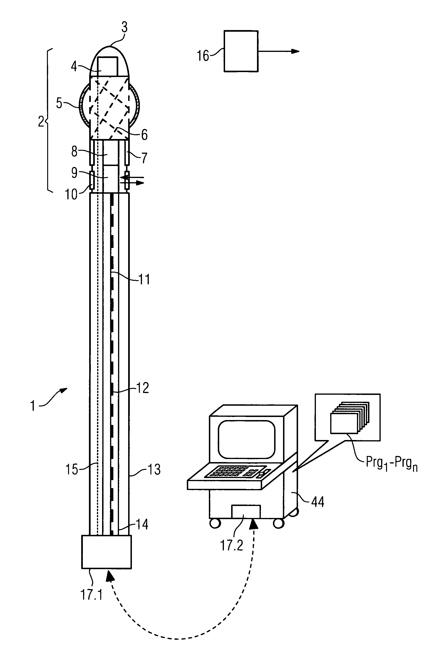 Medical catheter and system for inserting a catheter into a vessel