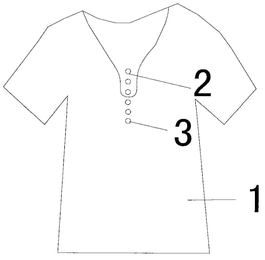Anti-laddering short sleeve with buttons