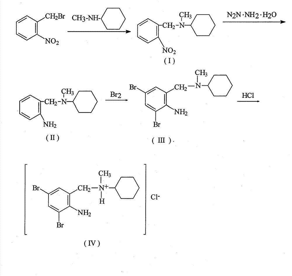 Production method of bromhexine hydrochloride
