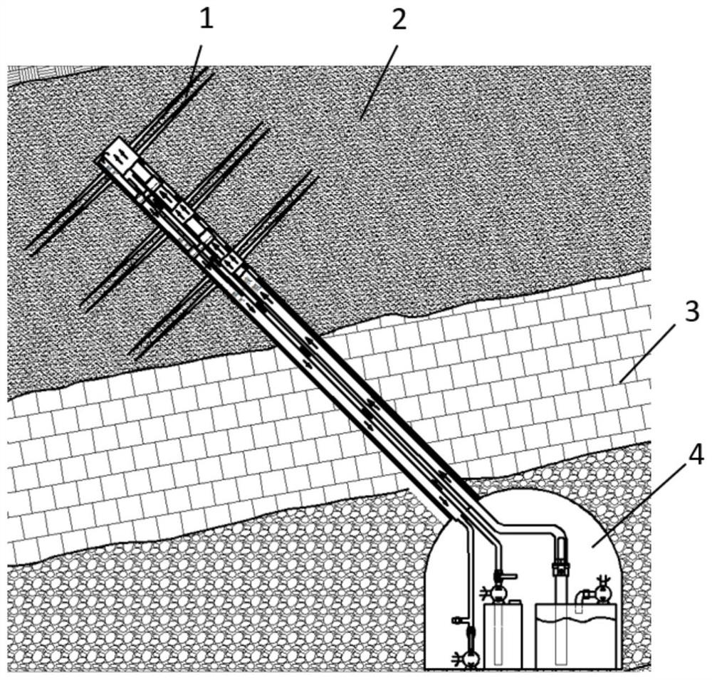 A fracturing method for sub-stage circulation of low-pressure forward injection of low-temperature fluid in upward drilling