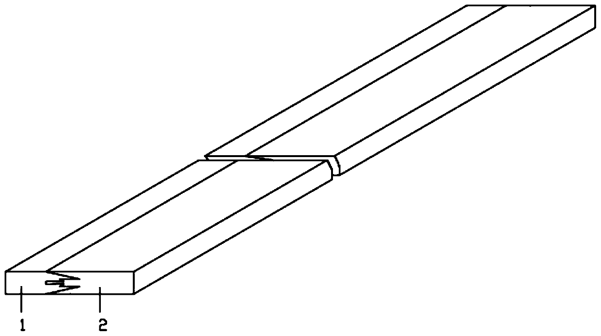 Lateral continuous composite copper-aluminum composite material and manufacturing method thereof