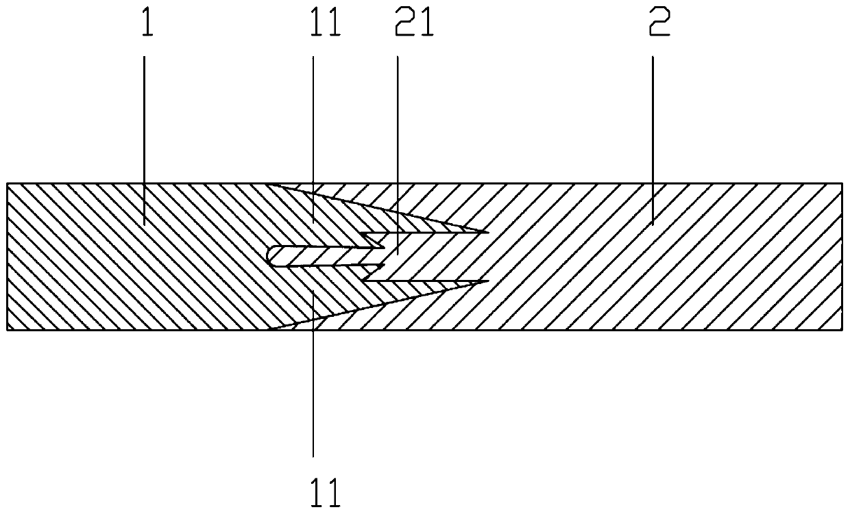 Lateral continuous composite copper-aluminum composite material and manufacturing method thereof