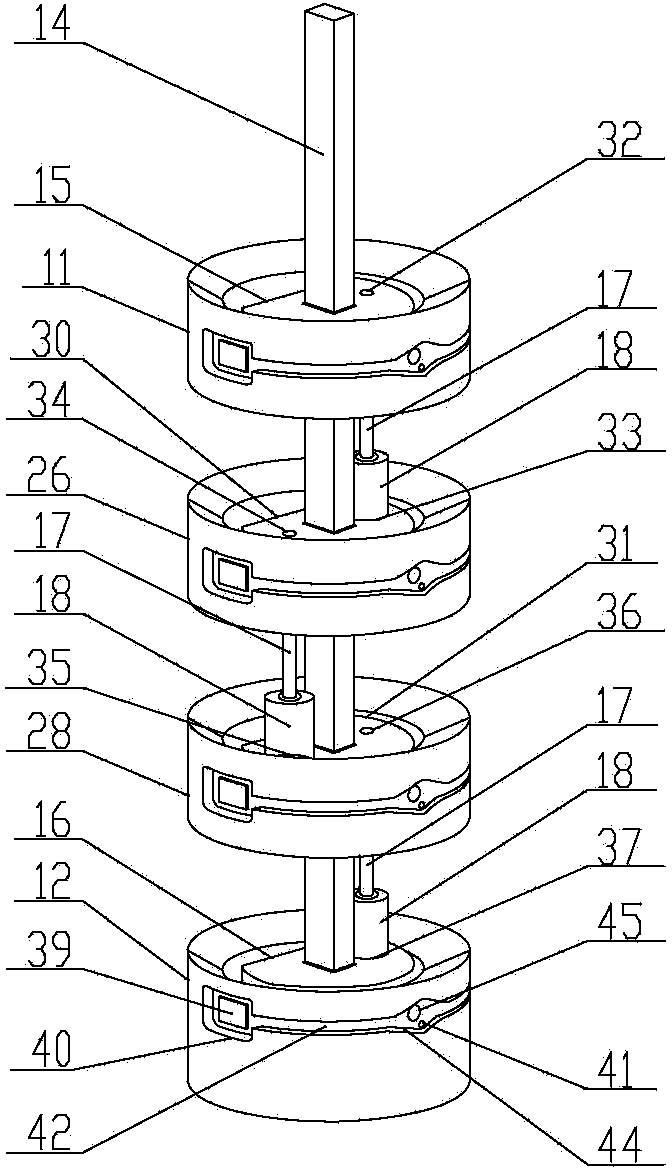 Mechanical parameter measuring device of underground compression type packer and using method thereof