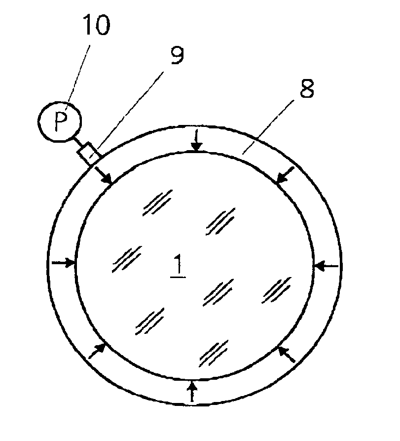 Device and method for changing the stress-induced birefringence and/or the thickness of an optical component