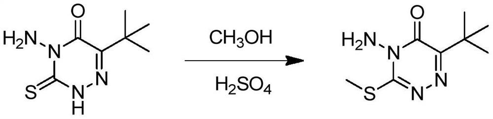 Metribuzin synthesis method
