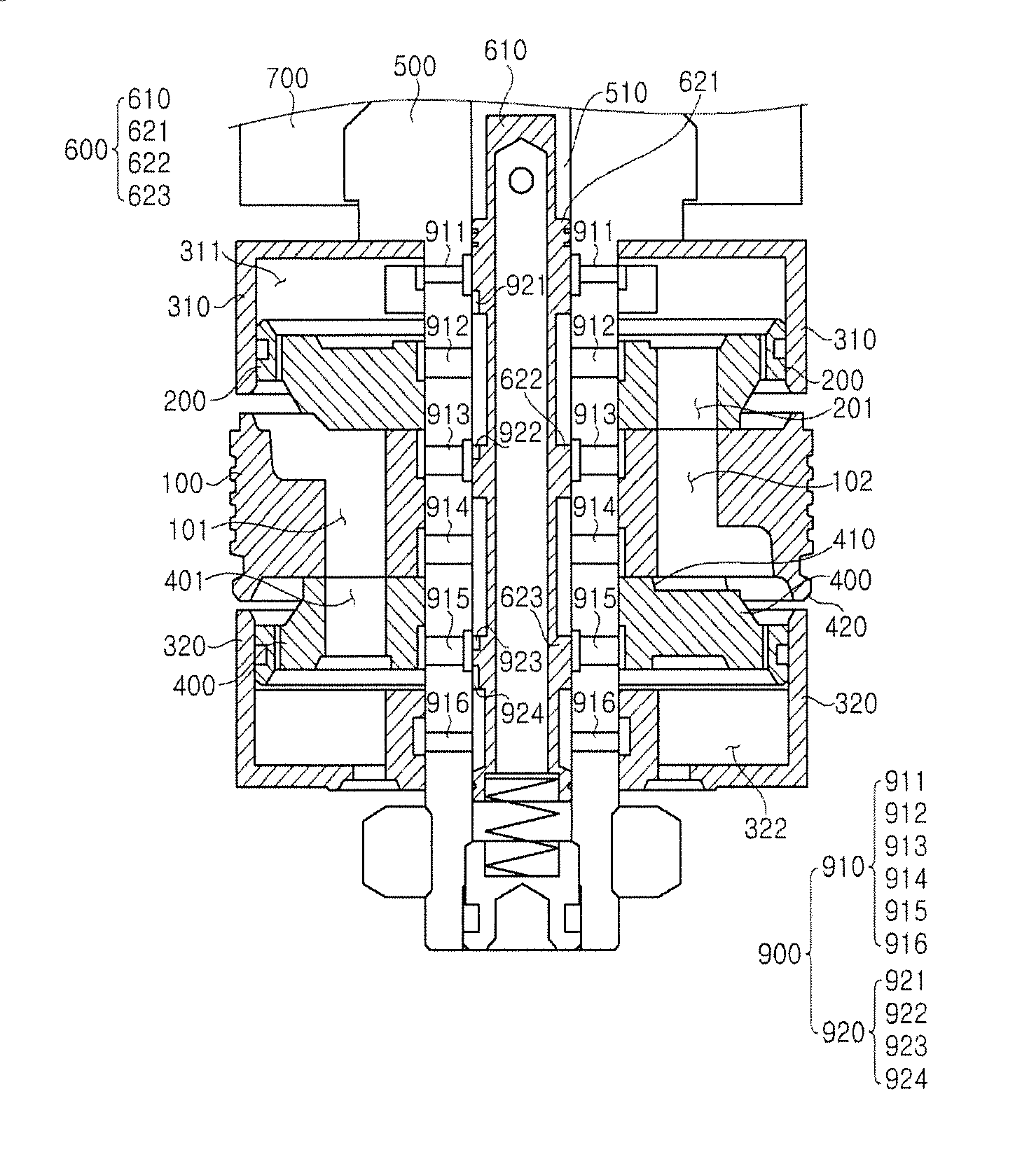 Electronically controlled internal damper