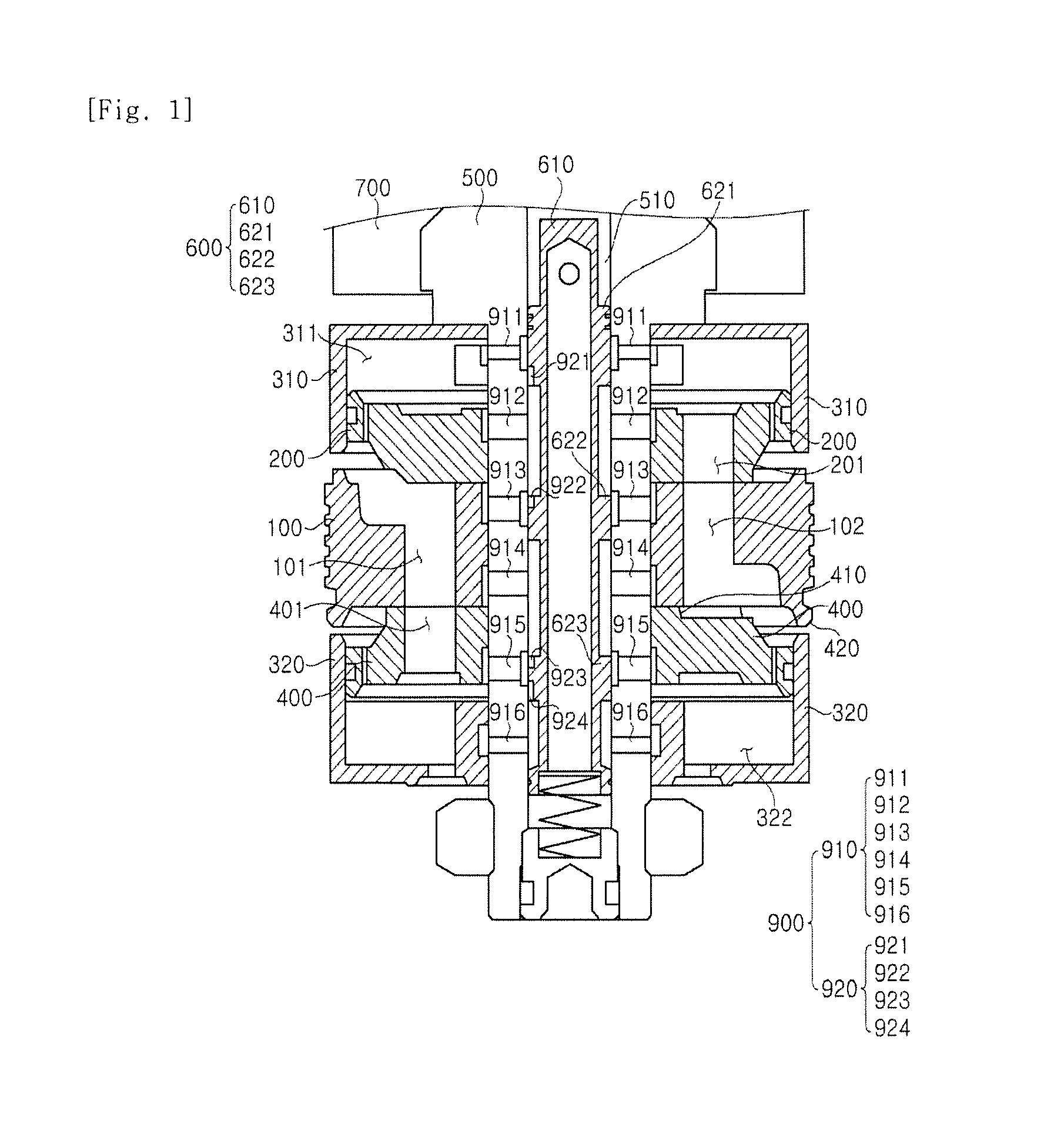 Electronically controlled internal damper