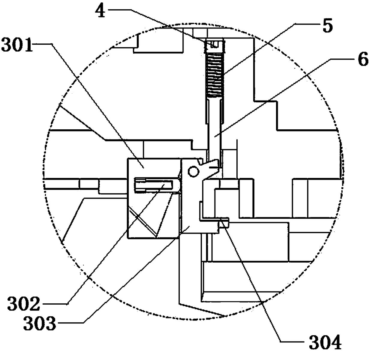 Material conveying and discharging device of metal plates