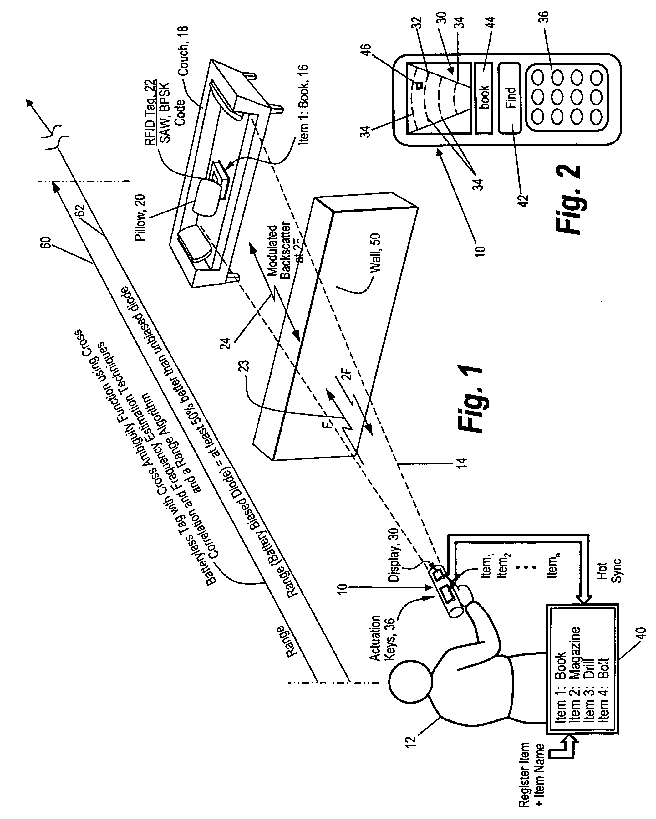 Method and apparatus for locating items
