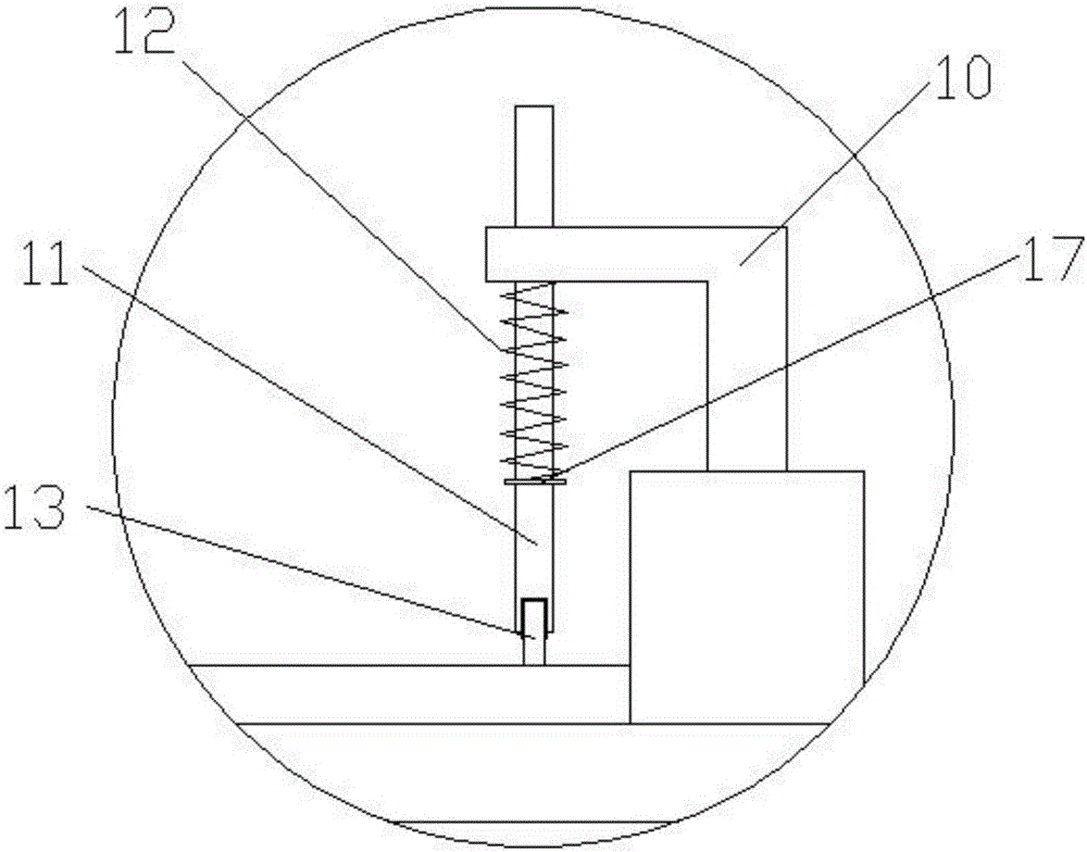 Clamping device for woodworking pushing bench saw