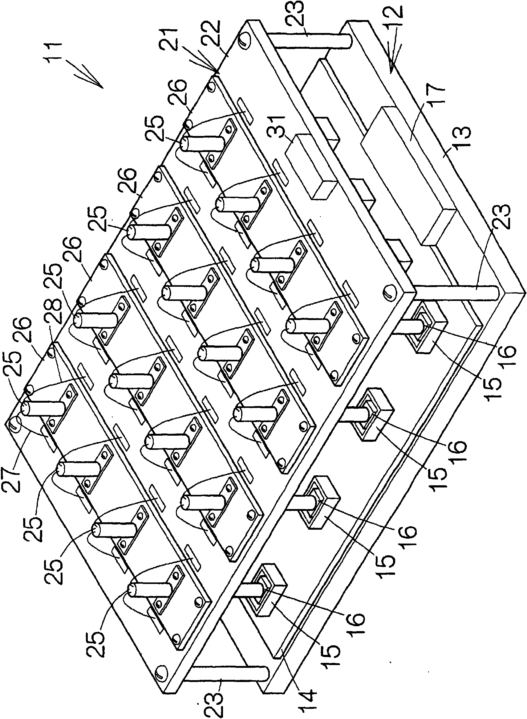 Monitor burn-in test device and monitor burn-in test method