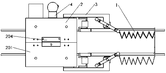 A split type transmission line deicer
