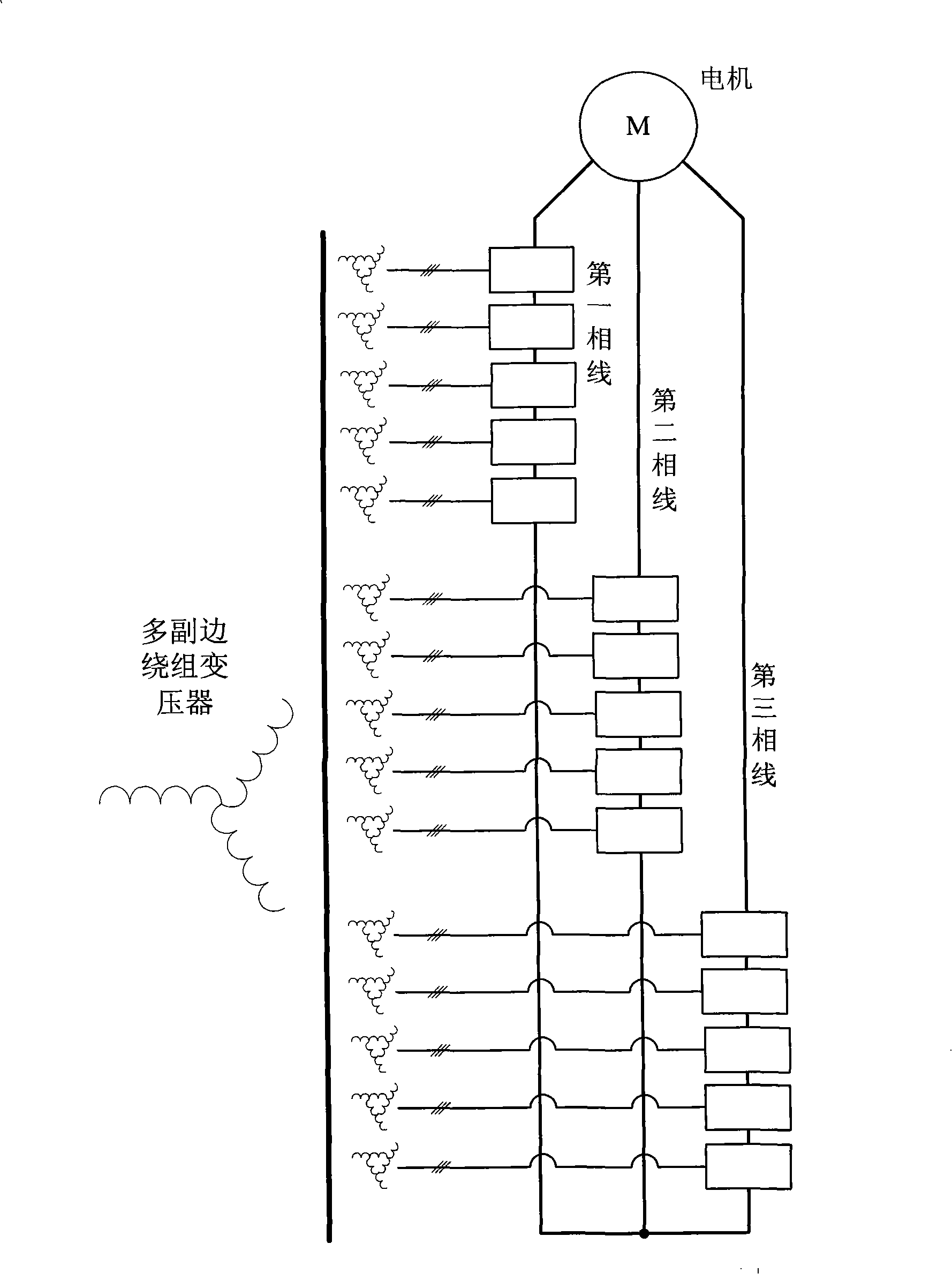 N+1 redundancy high-voltage frequency converter with double standby power units and control method