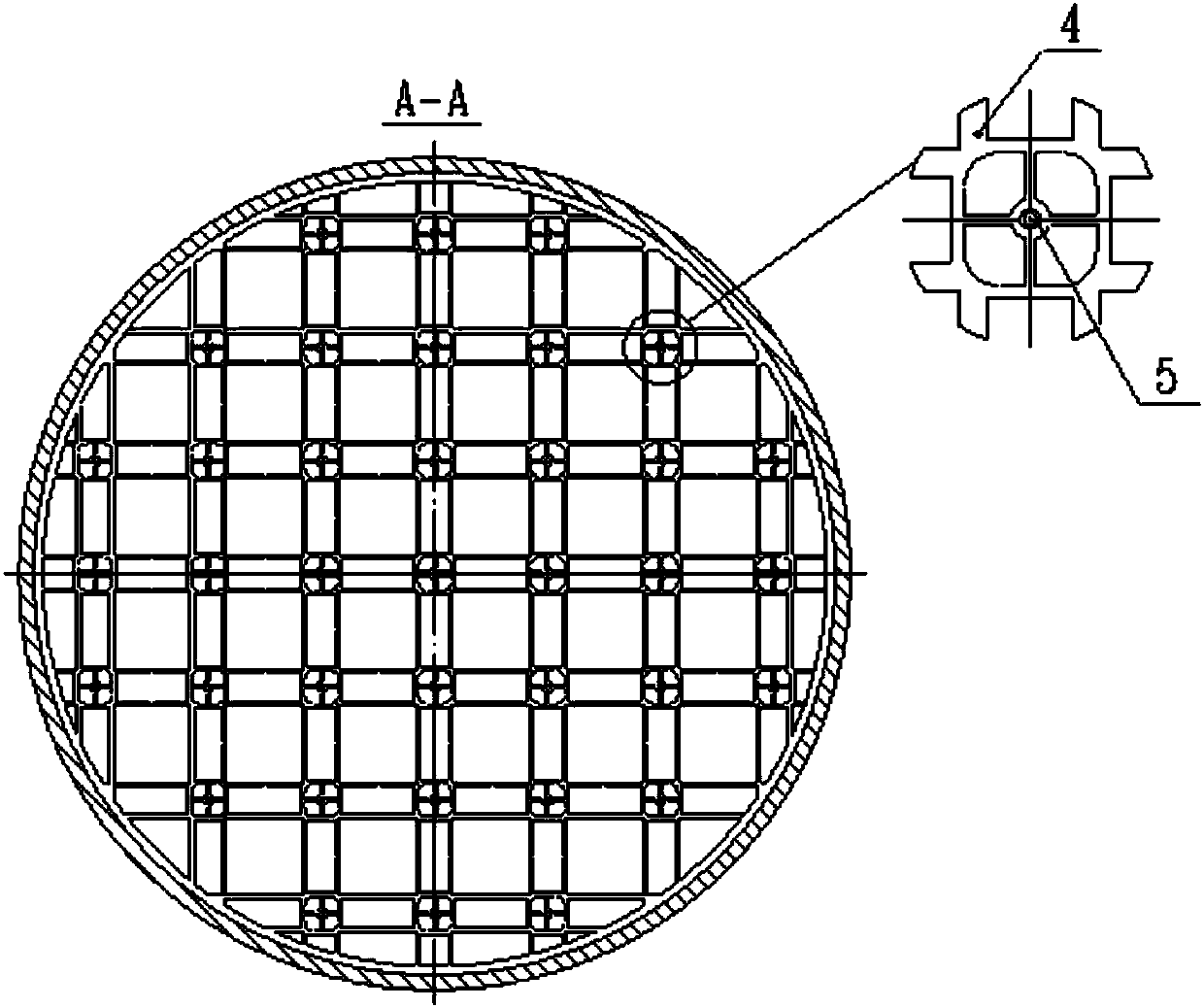 Limiting plate structure, upper reactor inner component and suspension basket component