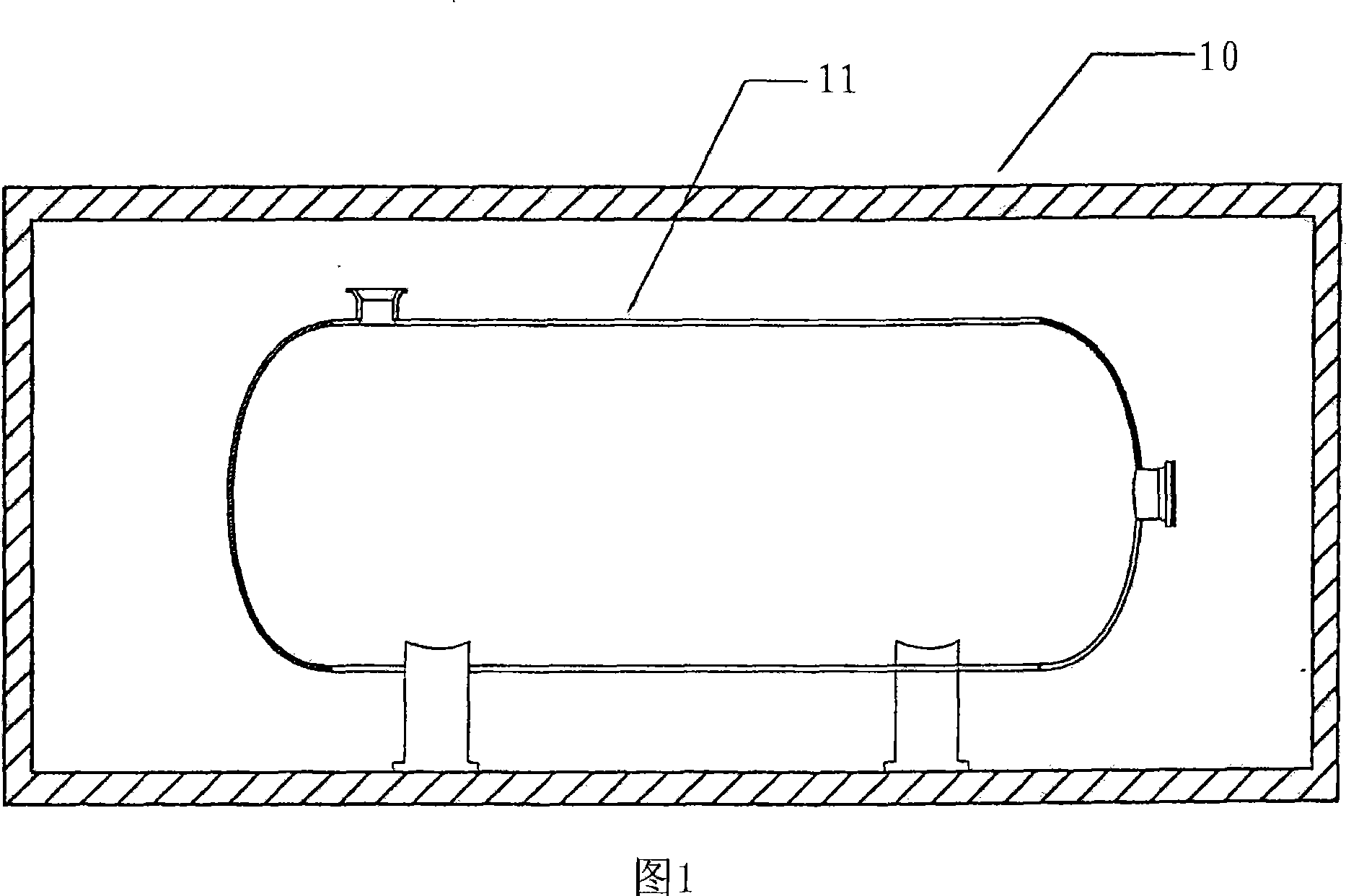 In-situ piecewise heat treatment method of large pressure container